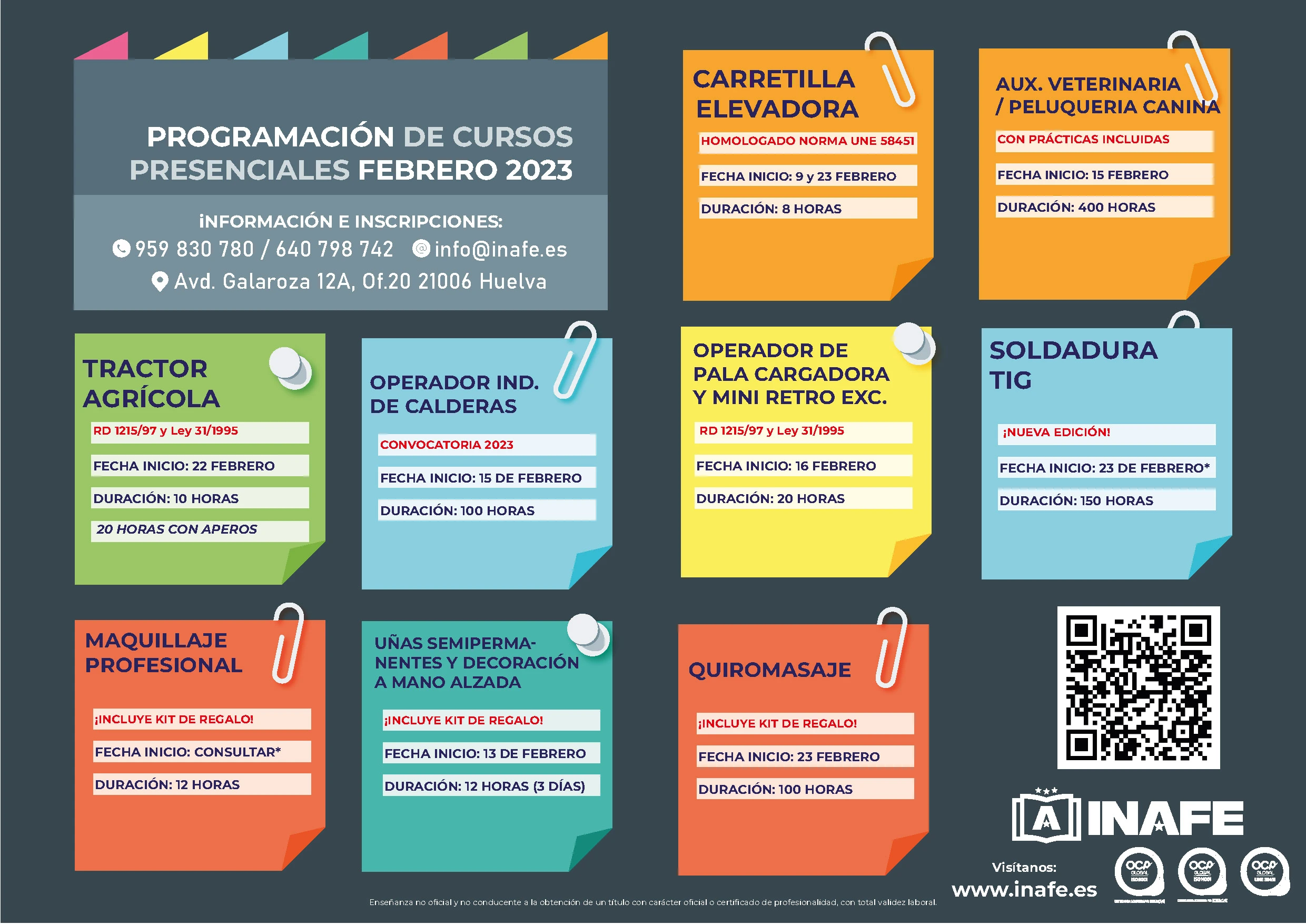 Programación formativa (Huelva) - Febrero 2023