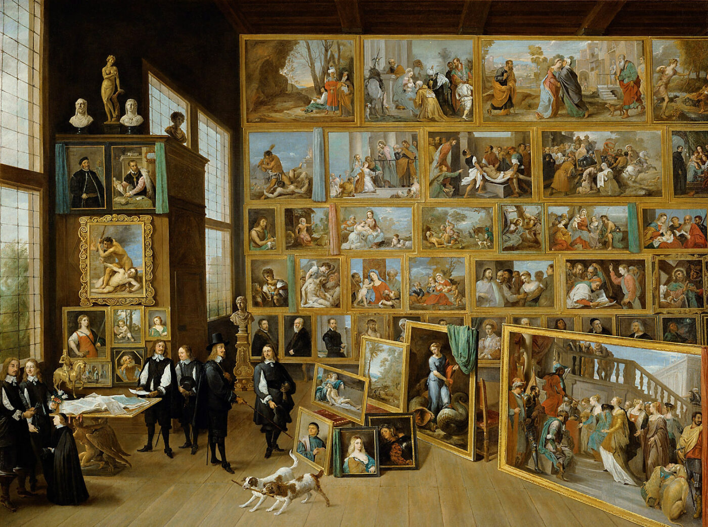 Galería de pinturas barrocas con figuras, cursos online