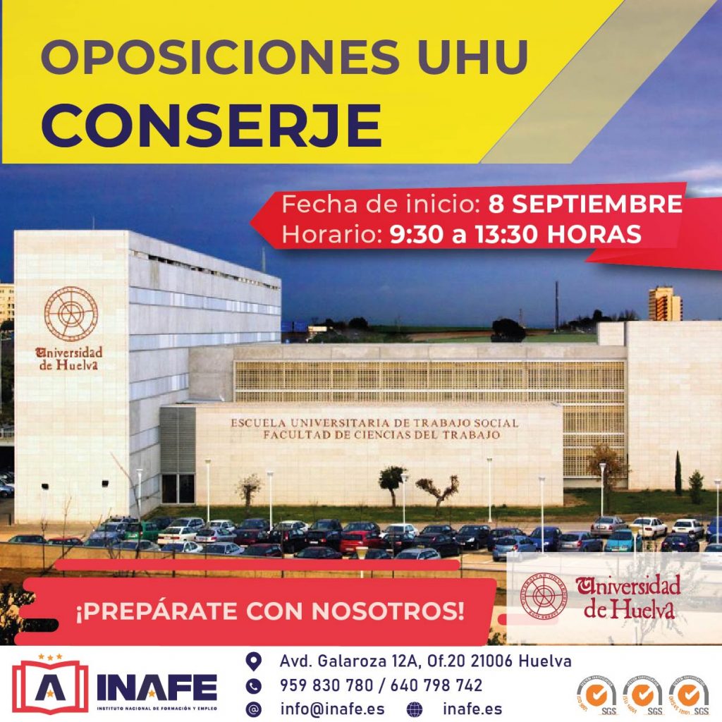 OPOSICIONES CONSERJE UNIVERSIDAD DE HUELVA (UHU)